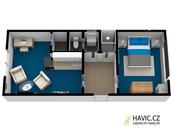 Pronájem bytu 2+kk, 39,75 m2, Liberec XII-Staré Pavlovice, cena 11000 CZK / objekt / měsíc, nabízí 