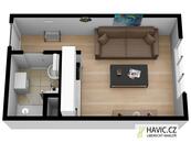 Pronájem bytu 1+kk, 21 m², Jablonec nad Nisou, Budovatelů 3396/10, cena 8000 CZK / objekt / měsíc, nabízí 